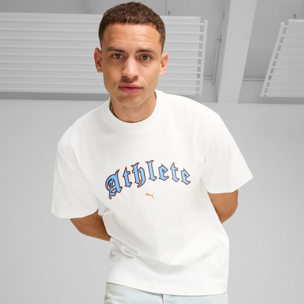 Playera GRAPHICS "Athlete" para hombre, PUMA White, extralarge
